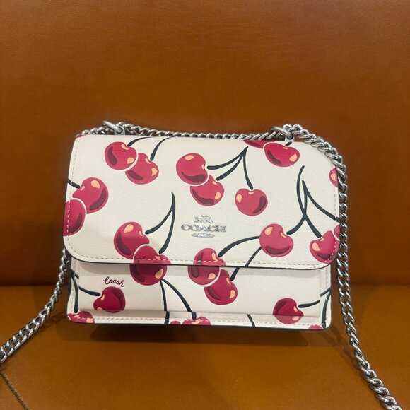 coach Mini Klare Crossbody Bag With Cherry Print cy717 - Picture 1 of 6